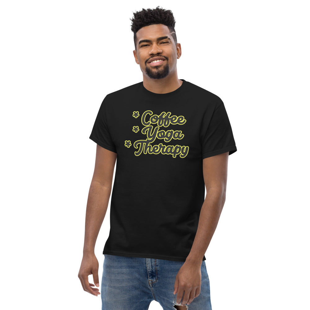 "Coffee, Yoga, Therapy" Tee-shirt