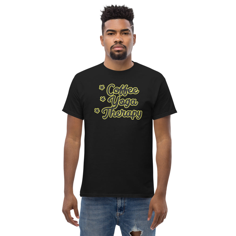 "Coffee, Yoga, Therapy" Tee-shirt