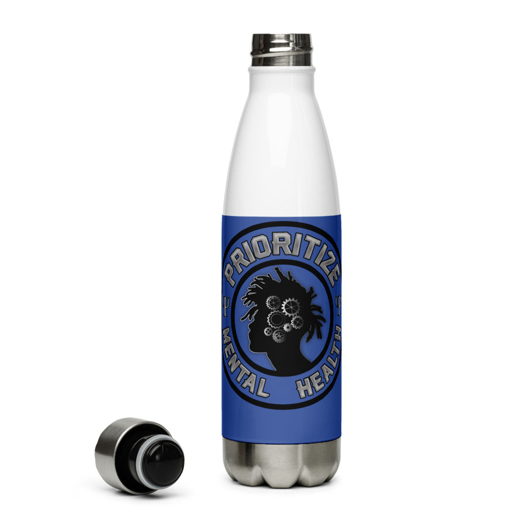 "Prioritize Mental Health" Water Bottle (17 oz)