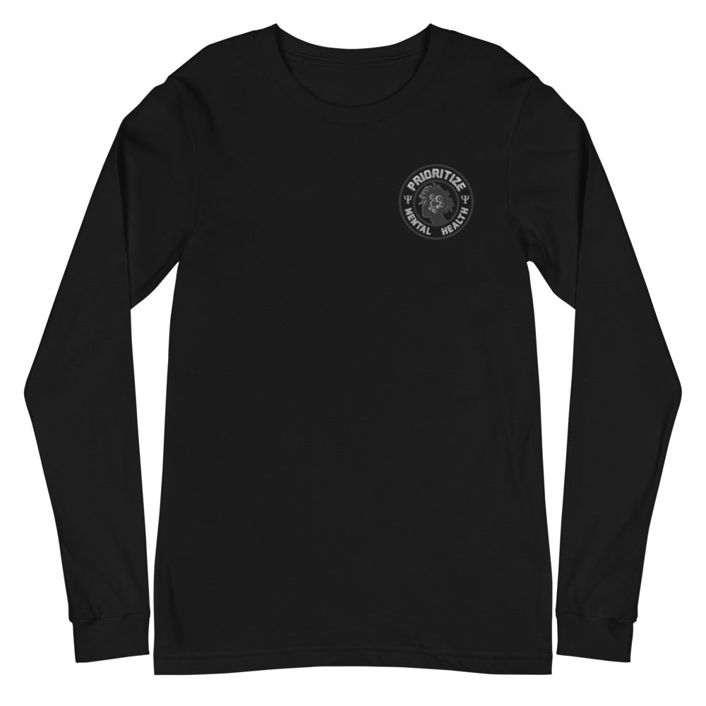 "Prioritize Mental Health" Unisex Long Sleeve Tee