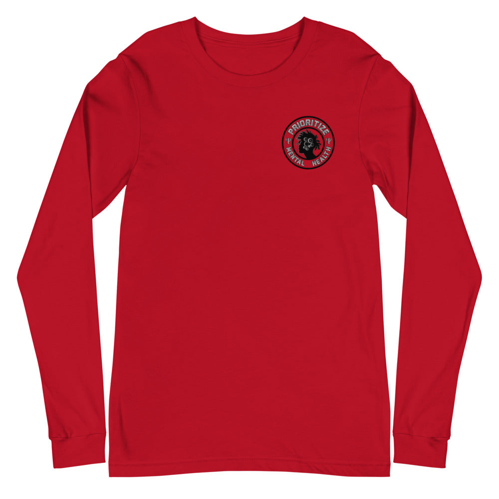 "Prioritize Mental Health" Unisex Long Sleeve Tee